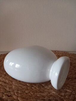 Biela keramická váza v tvare srdca 15x13x8 cm - 12