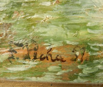 Starozitné obrazy s motívom Krajiny - 12