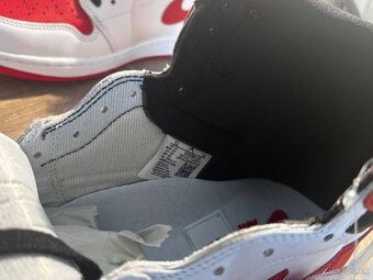 AIR JORDAN 1 RETRO HIGH OG White University Red Black Blanc - 12