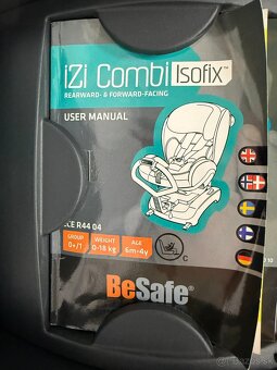 Predám autosedačku BeSafe iZi Combi X3 - 12