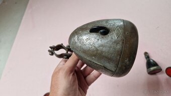 Svetlá, odrazky a zvonček na historické bicykle - 12