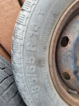 Predam 14" plechové disky 8x pneu boli na Peugeot 306 - 12