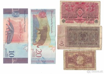 Zbierka bankoviek - rôzne po 2eur + Kubánske mince (doplnené - 12