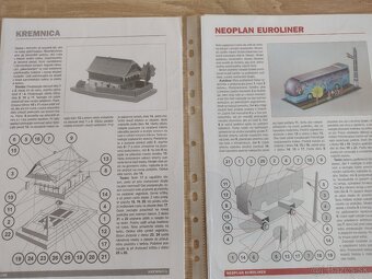 Vystrihovačky, papierové modely 1 - 12