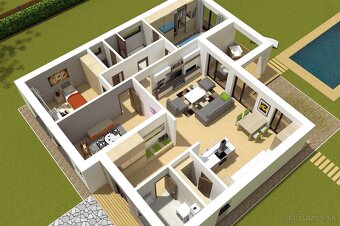 MARKS™ | 4-izb. bungalov na kľúč v tvare L s pozemkom 1002m2 - 12