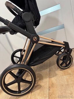 Cybex Priam 3 v 1 Sepia Black – podvozok Chrome Brown 4.0 + - 12