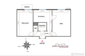 2-IZB.BYT-PRENÁJOM,ŠTÚROVA ul.,PREŠOV,4/4P,BALKÓN,VEĽKÁ PIVN - 12