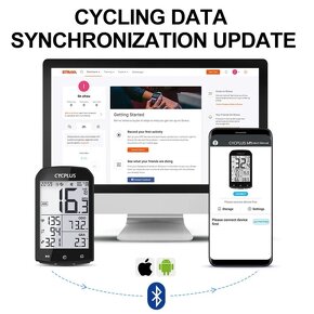 Kvalitný GPS ANT+ Smart CykloPočítač CYCPLUS M1, C3 - 12