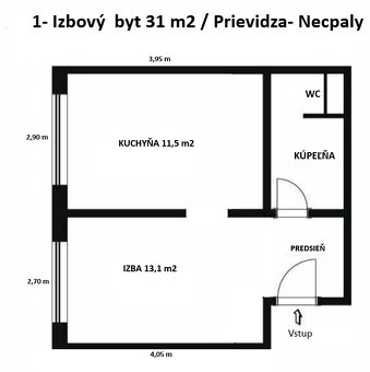 Prenájom 1-izbový byt // Prievidza- Necpaly - 12