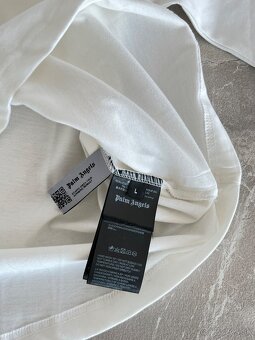Palm Angels biele pánske tričko oversized - 12