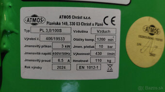 Vzduchový kompresor Atmos 3 / 100 S / v záruke - 12
