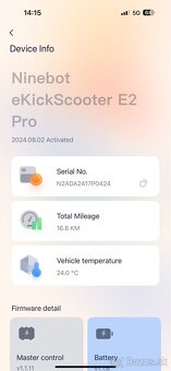 Predam elektricku kolobežku ninebot e2 pro - 12