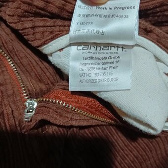 Carhartt hnedé menčestrové nohavice workwear W30 L27 - 12