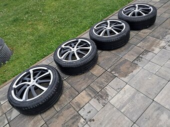 Hlinikove disky R17 Brock + čisto nove letne pneu 215/40 R17 - 12