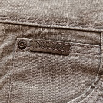Wrangler sivé rovné džínsy široké rifle texas W34 L30 - 12