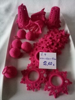 Háčkované vianočné ozdoby - 12