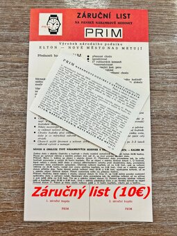 Československé mechanické vintage retro hodinky PRIM Brusel - 12