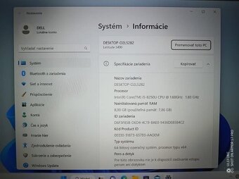 14"Dell Latitude 5490, i5, 8/16Ram, 512/1TB Win 11Pro FHD - 12