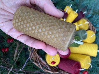 Adventné sviečky z včelieho vosku - 12