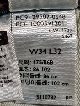 Džíny Levi's 502 W34 L32 - 44x78x107x19 cm p463 - 12