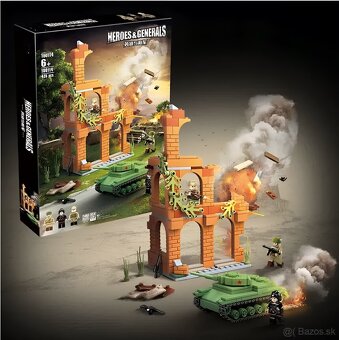 Rôzne sety vojakov 5 + doplnky - typ lego - nové - 12