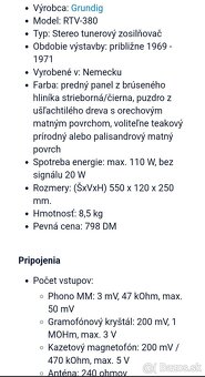 Vintage Grundig RTV 380 Receiver - 12