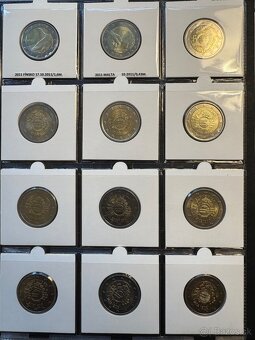 Zbierka 200 ks pamatných 2EUR mincí 2004-2015 komplet. - 12