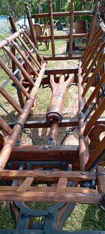 Starý drevený konský voz - rebriňak IV - 12