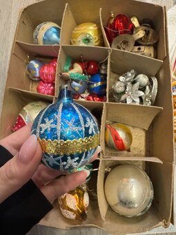 Predám retro sklenené vianočné ozdoby - 12