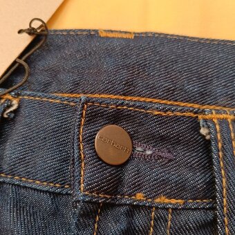 Carhartt Pontiac Pant modré džínsy rifle nohavice W33 L32 - 12
