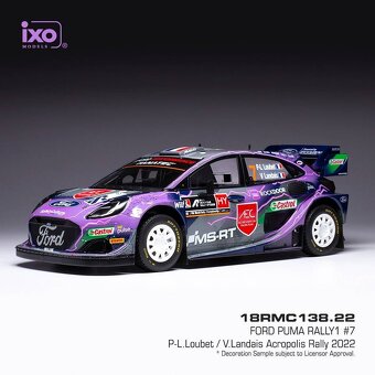 Modely Ford Puma Rally1 1:18 IXO - 12