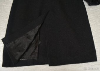 Vlneno-kašmírový kabát s kožušinkou, veľ. L/42 - 12