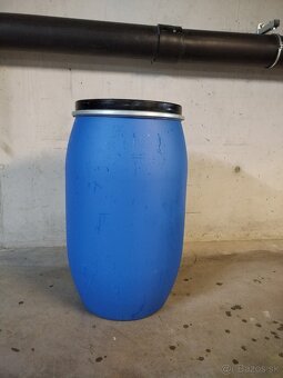Predám plastový nový sud objem 220 litrov - 12