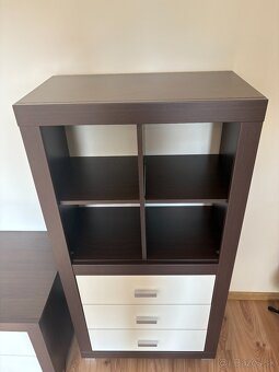 Tmavo-hledo-biely 6 set (2 stoly) - 12