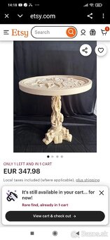 Stolík,busta, stĺp alabaster - 12