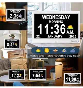 Predám praktické hodiny s budíkmi pre seniorov. - 12