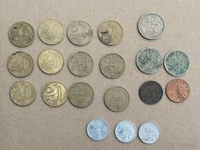 Mix československych minci - konvolut mince - 12