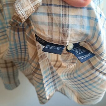 Tommy Hilfiger pruhovaná košeľa s dlhým rukávom kockovaná XL - 12