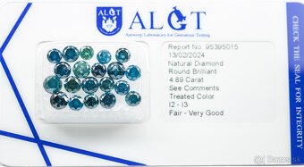Certifikované balenia diamantov - nerozbalené - pozri foto - 12