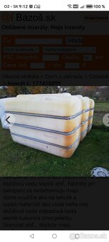 Predám plastové nádrže nádoby septik - 12
