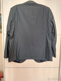 Pánsky oblek Antracit prúžok - 12