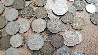 445ks minci, konvolut československé mince, 2kg ČSSR mince - 12