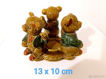 Keramické retro masívne svietniky - 12