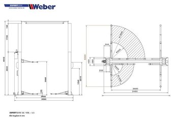 Dvojstĺpový zdvihák 4.2 a 4.5T WEBER - AUTOMAT - 12
