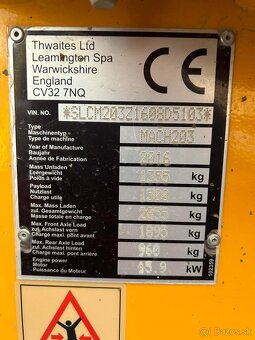 Dumper vyklapac 1.5t Thwaites - 12