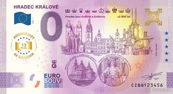 0 € / 0 euro souvenir bankovky - české - 12