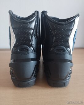 Moto Kožené Nízke Topanky BMW Blue Osobne Aj Poštou - 12