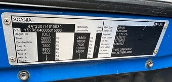 Scania R 500 - 6x4 - V8 – Meiller S3 + Bordmatik – EURO 6 - 12