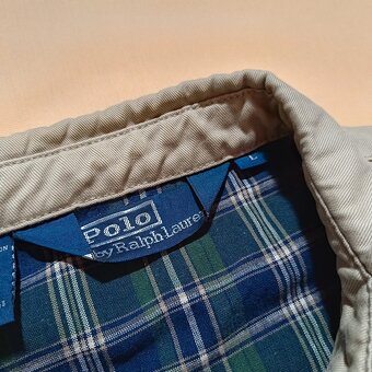Vintage 90s Polo Ralph Lauren béžová harrington bunda L - 12