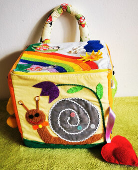 Predám textilnú kocku handmade - 12